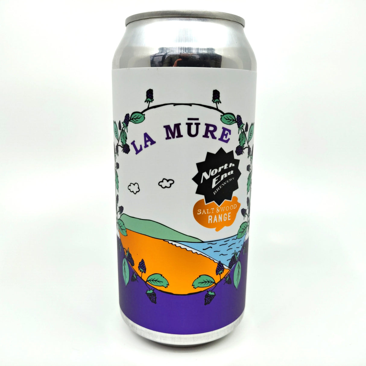 North End Brewing La Mure Blackberry Sour 5% (440ml can)-Hop Burns & Black