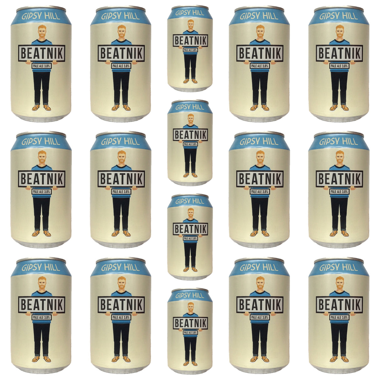 Gipsy Hill Beatnik Pale Ale 3.8% CASE (24 x 330ml can)-Hop Burns & Black