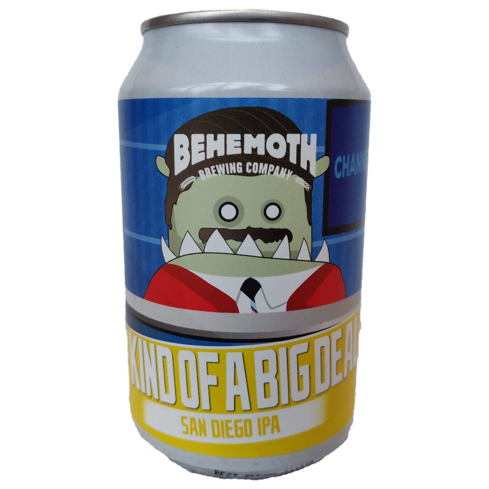 Behemoth Brewing Kind Of A Big Deal IPA 7.2% (330ml can)-Hop Burns & Black