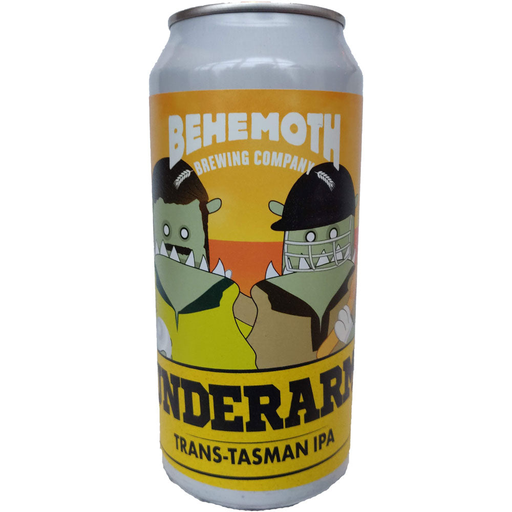 Behemoth Brewing Underarm Trans-Tasman IPA 6.4% (440ml can)-Hop Burns & Black