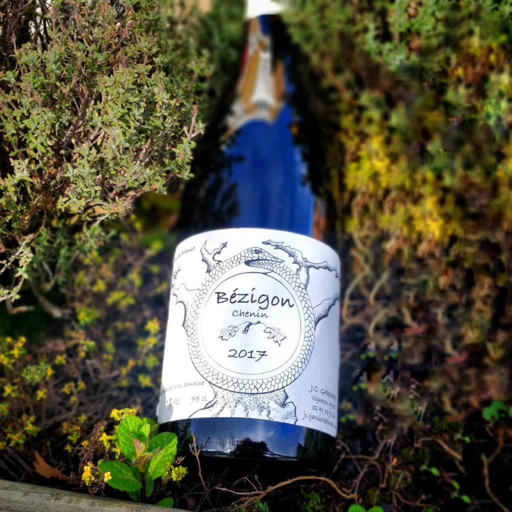 Jean-Christophe Garnier Bezigon Chenin 2017 12% (750ml)-Hop Burns & Black