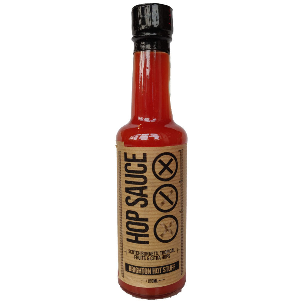Brighton Hot Stuff Hop Sauce Citra (150ml)-Hop Burns & Black