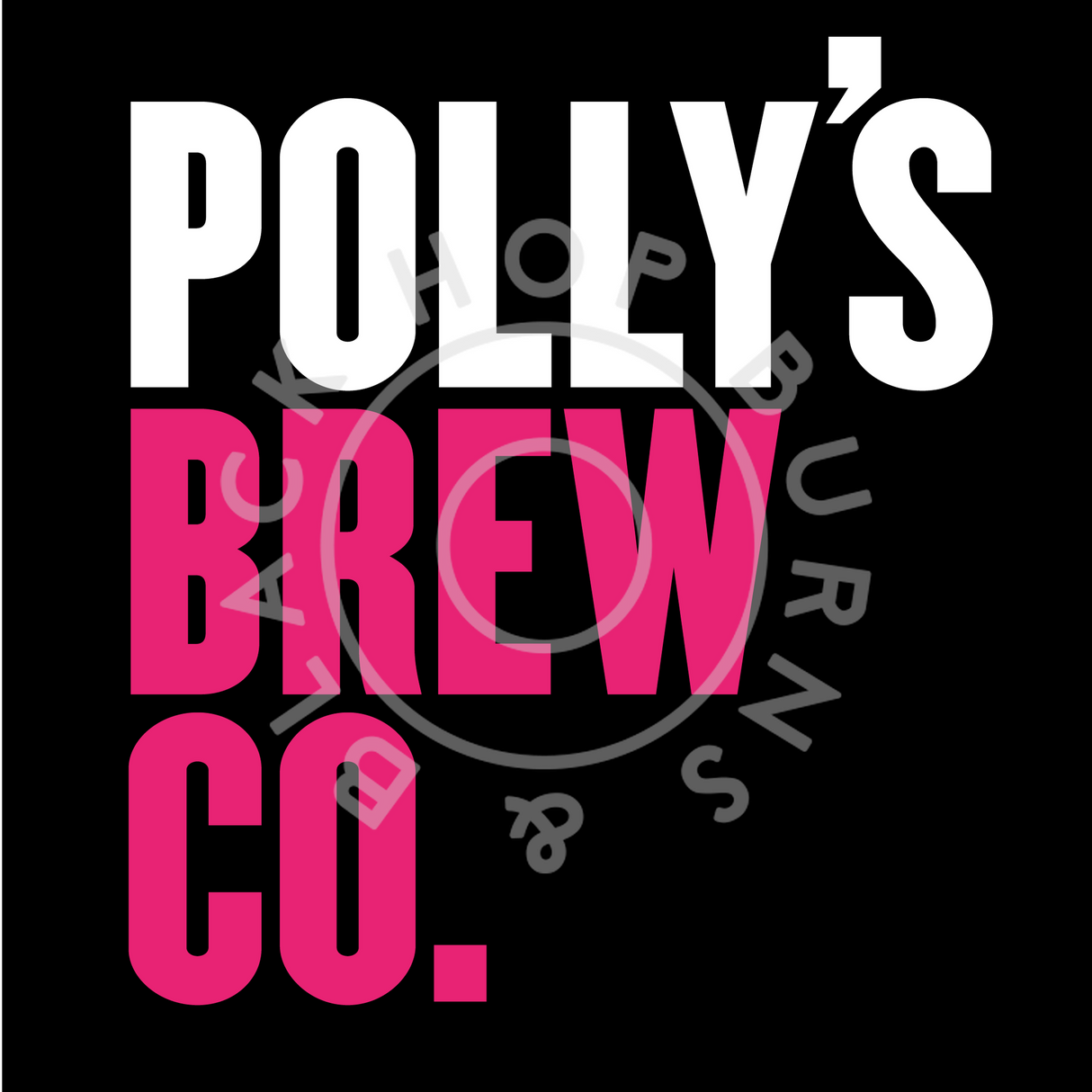 Polly's Brew Co Made for Flight DDH Pale 5.5% (440ml can)-Hop Burns & Black