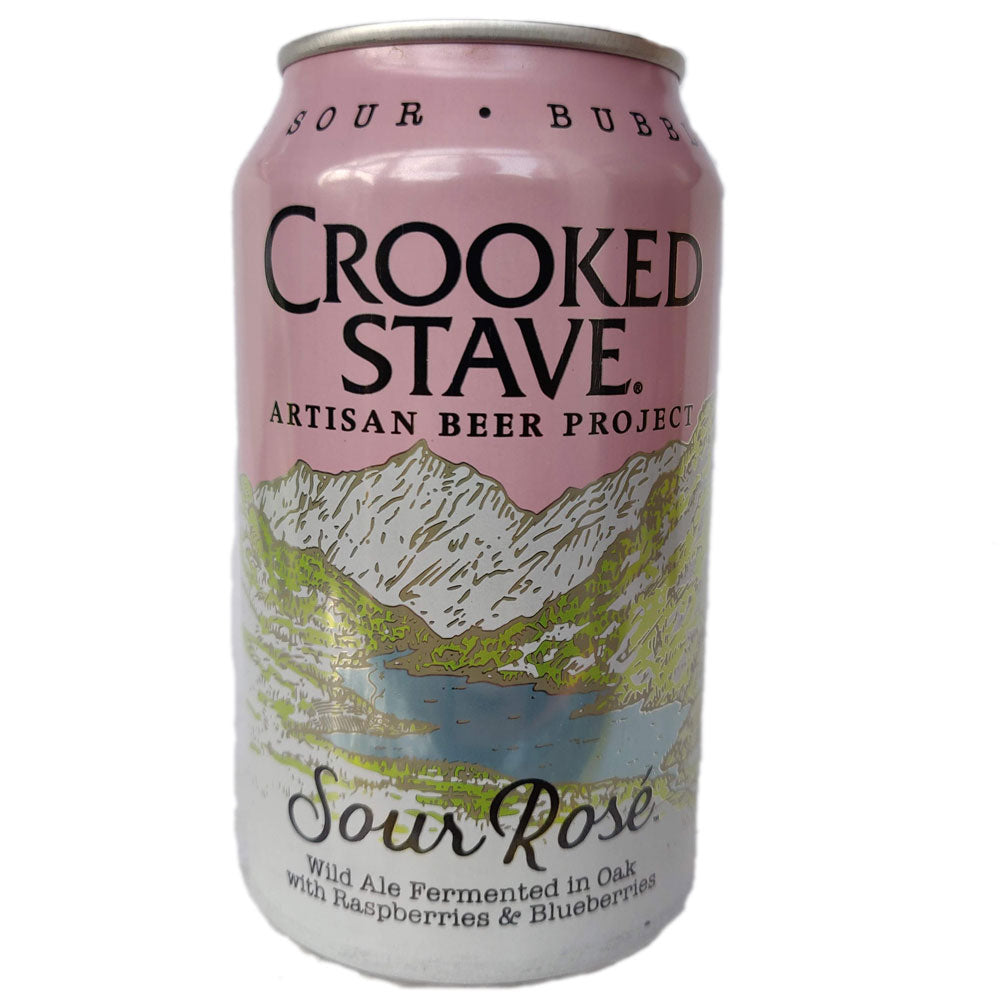 Crooked Stave Sour Rosé Wild Ale 4.5% (355ml can)-Hop Burns & Black