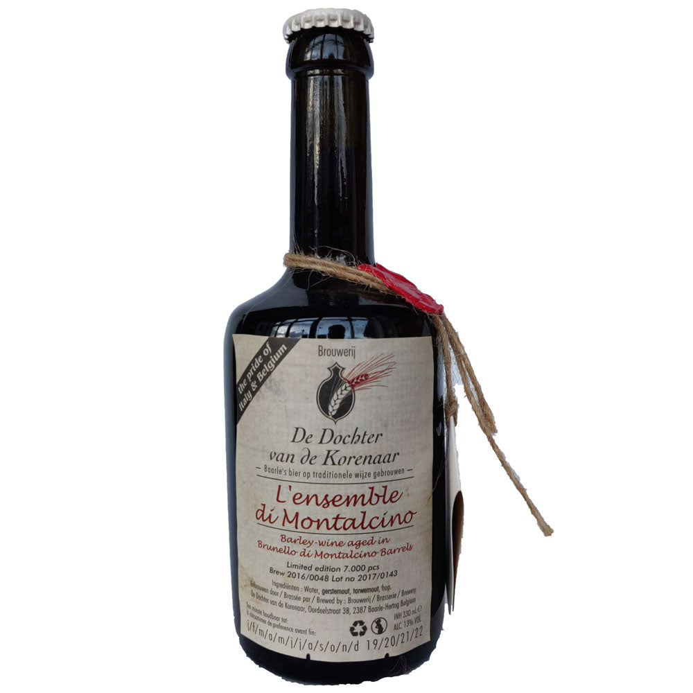 De Dochter van de Korenaar Export L'Ensemble di Montalcino Barrel-Aged Barleywine 13% (330ml)-Hop Burns & Black