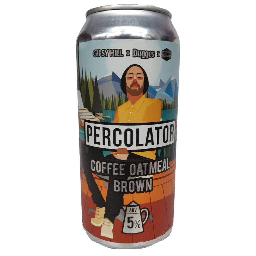 Gipsy Hill x Dugges Percolator Coffee Oatmeal Brown 5% (440ml can)-Hop Burns & Black