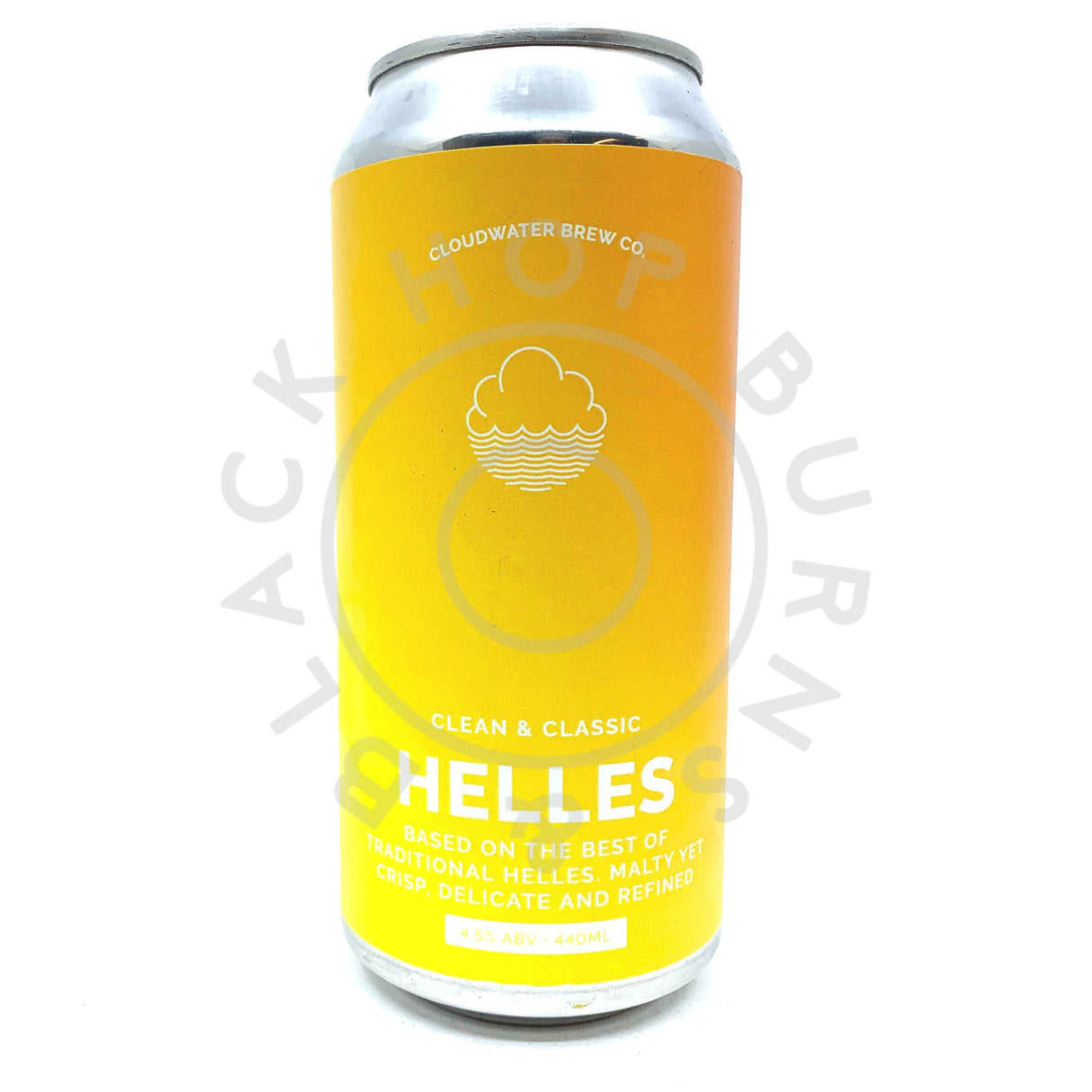 Cloudwater Helles 4.5% (440ml can)-Hop Burns & Black