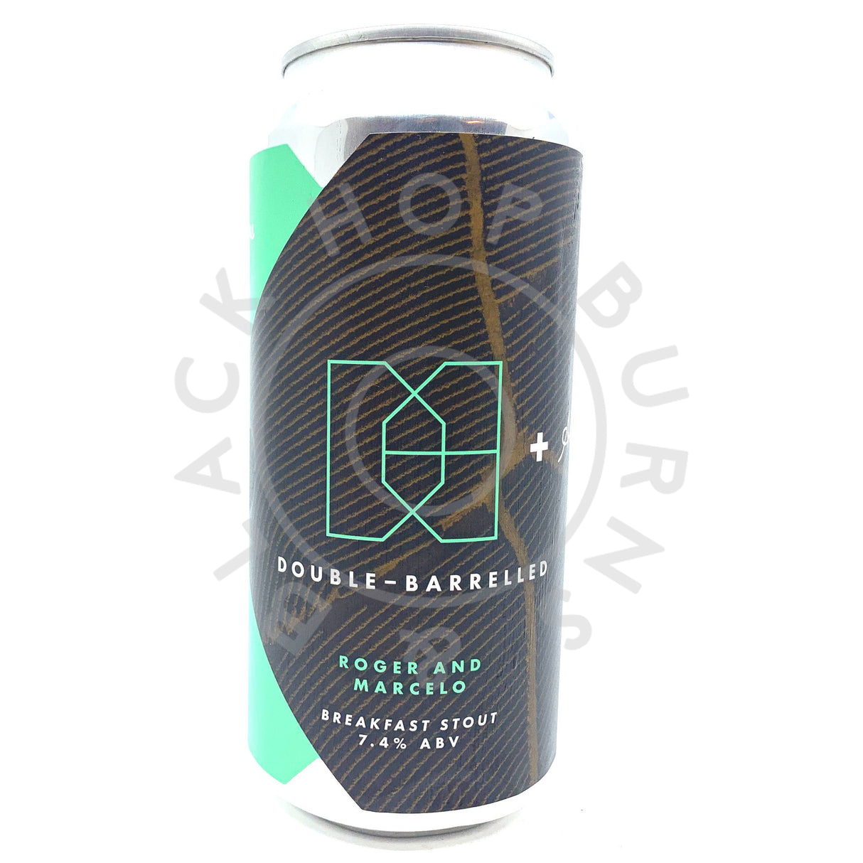 Double Barrelled Roger & Marcelo Breakfast Stout 7.4% (440ml can)-Hop Burns & Black