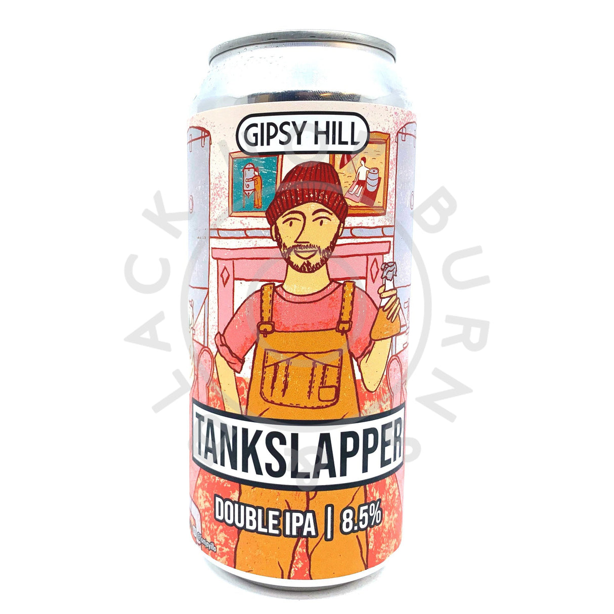 Gipsy Hill Tank Slapper Double IPA 8.5% (440ml can)-Hop Burns & Black