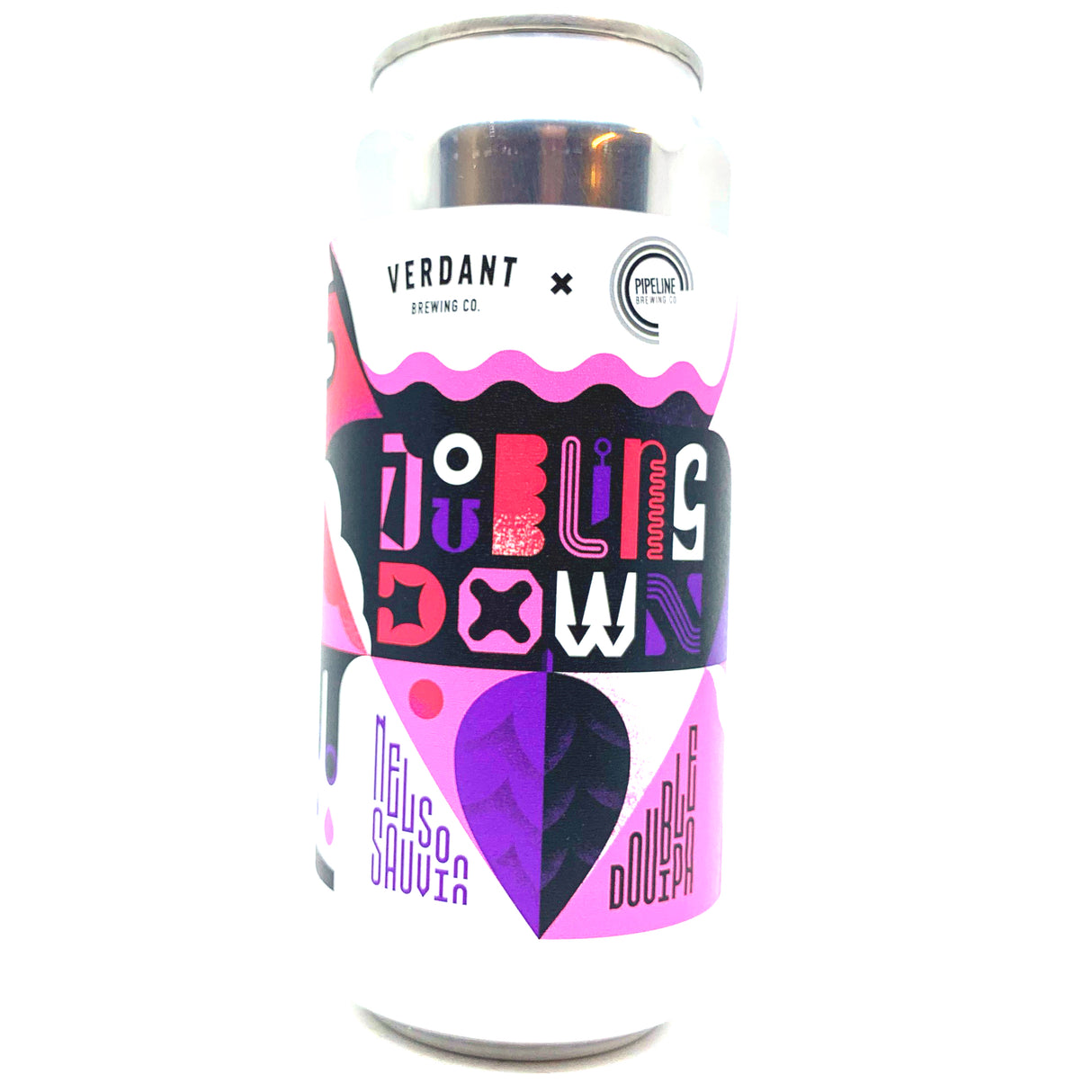 Verdant x Pipeline Doubling Down Nelson Sauvin Double IPA 7.7% (440ml can)-Hop Burns & Black