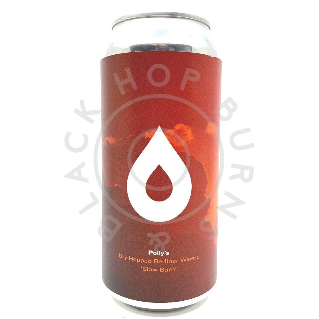 Polly's Brew Co Slow Burn Dry-Hopped Berliner Weisse 4% (440ml can)-Hop Burns & Black