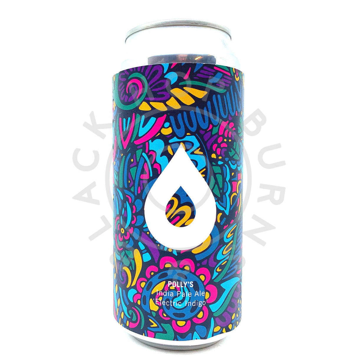 Polly's Brew Co Electric Indigo IPA 6.2% (440ml can)-Hop Burns & Black