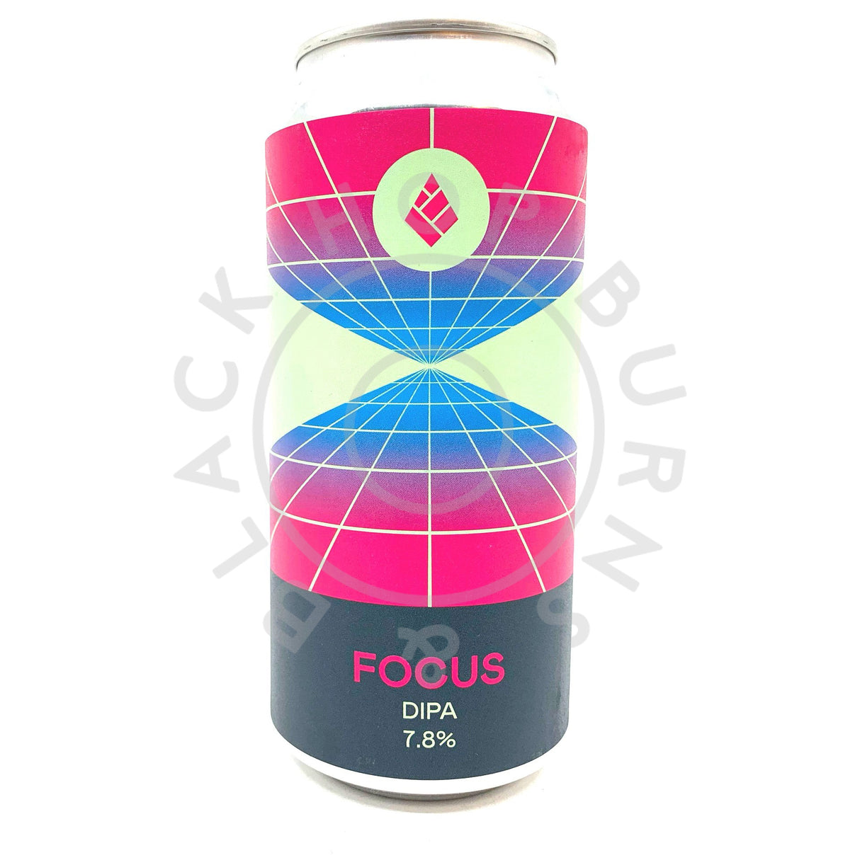 Drop Project Focus Double IPA 7.8% (440ml can)-Hop Burns & Black