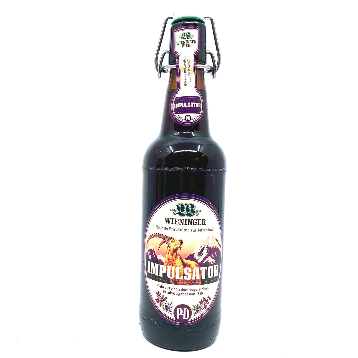 Wieninger Impulsator Doppelbock 7.5% (500ml)-Hop Burns & Black