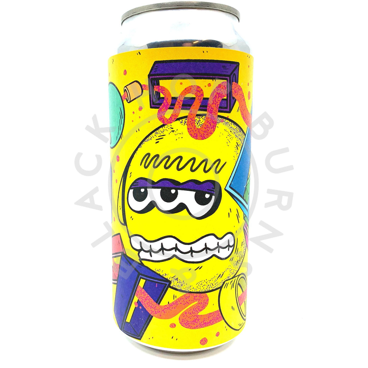 Left Handed Giant Wave Machine Hazy Rye IPA 6.5% (440ml can)-Hop Burns & Black