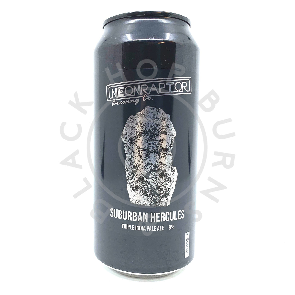 Neon Raptor Suburban Hercules Triple IPA 9% (440ml can)-Hop Burns & Black