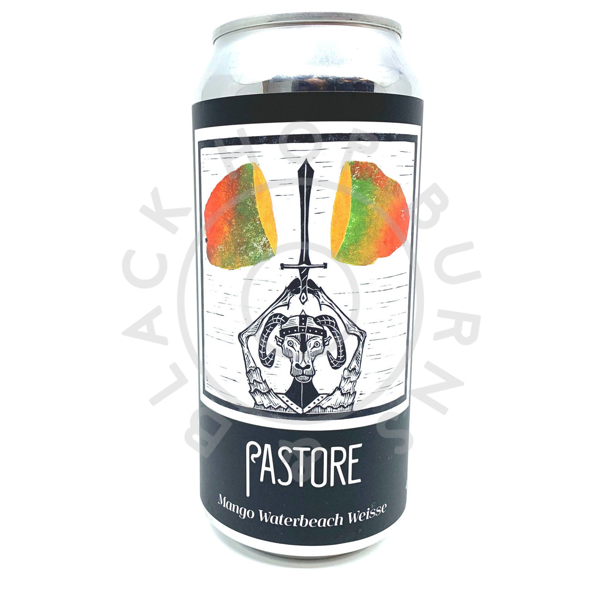 Pastore Mango Waterbeach Weisse 4.5% (440ml can)-Hop Burns & Black