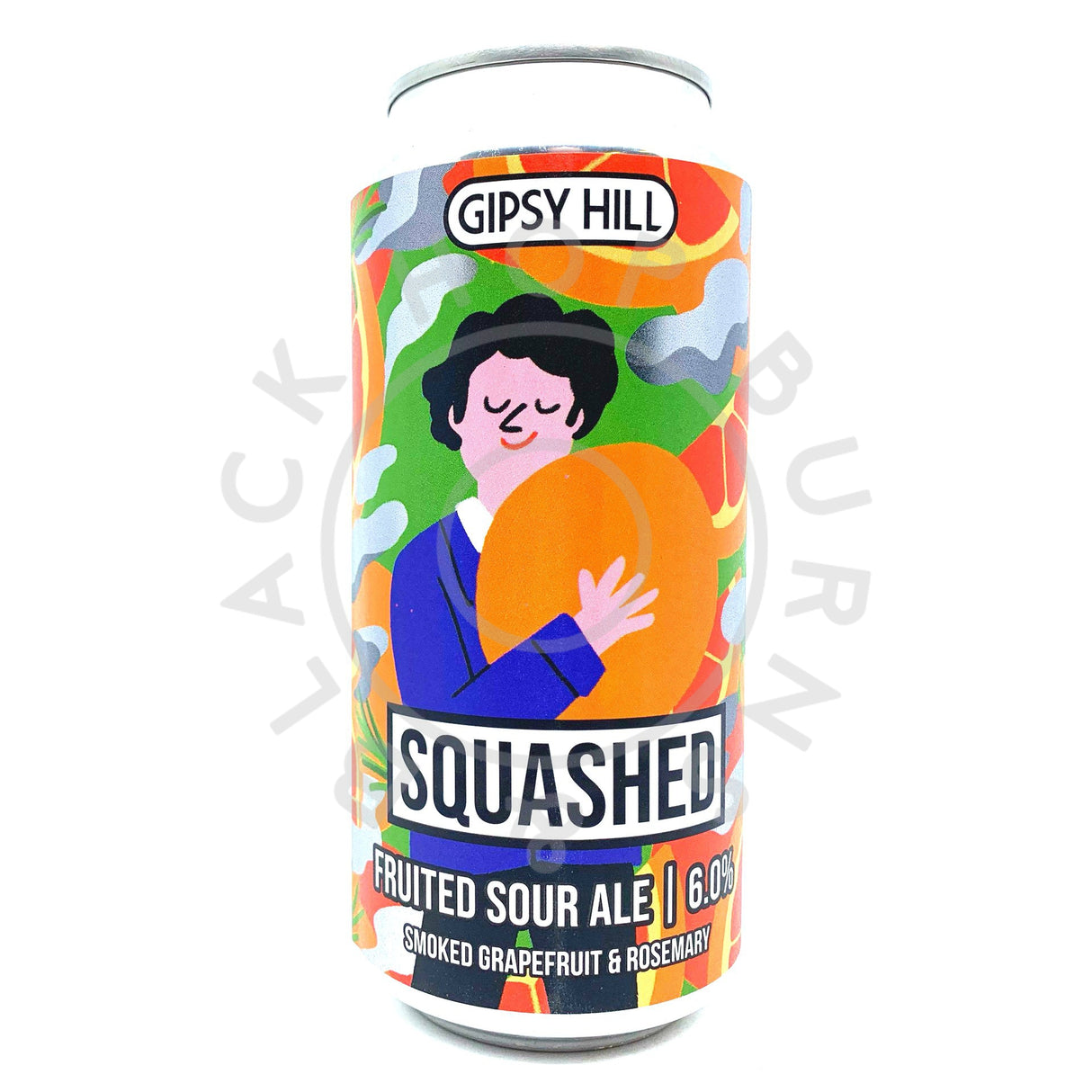 Gipsy Hill Squashed Smoked Grapefruit & Rosemary Sour 6% (440ml can)-Hop Burns & Black