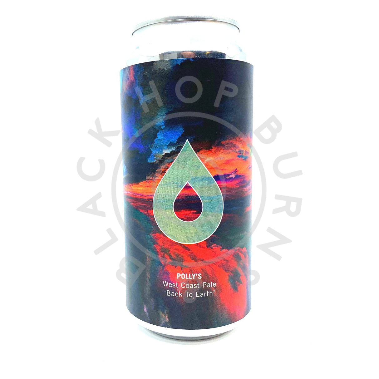 Polly's Brew Co Back To Earth West Coast Pale Ale 5.6% (440ml can)-Hop Burns & Black