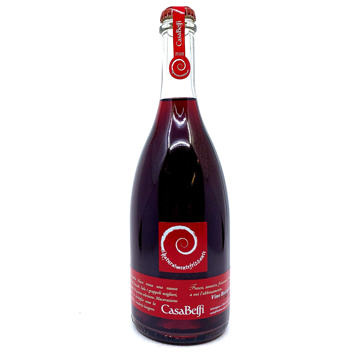 Casa Belfi Colfondo Rosso Frizzante RED 10% (750ml)-Hop Burns & Black