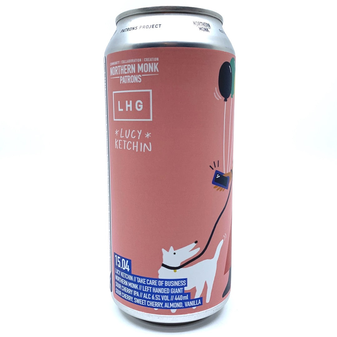 Northern Monk x Left Handed Giant Take Care Of Business Sour Cherry IPA 6.5% (440ml can)-Hop Burns & Black