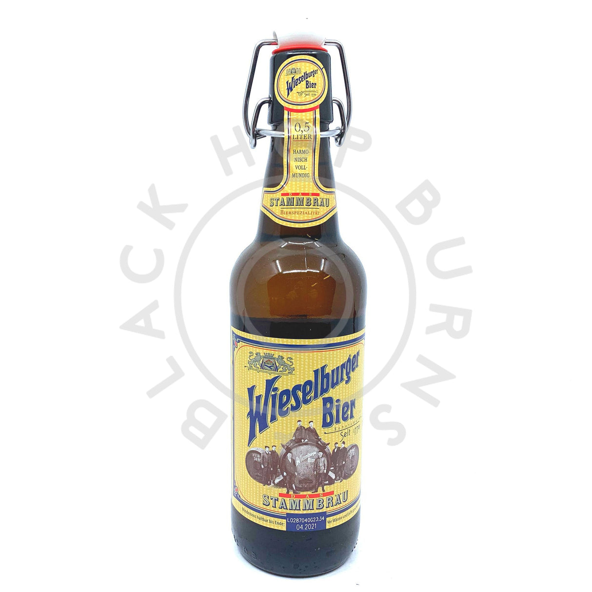Wieselburger Stammbrau Helles Lager 5.4% (500ml)-Hop Burns & Black