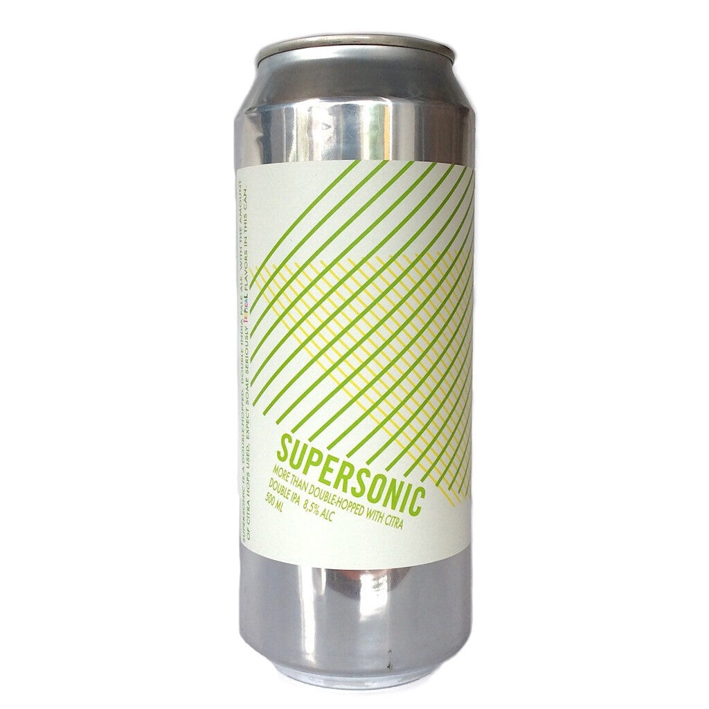Lervig Supersonic Citra DIPA 8.5% (500ml can)-Hop Burns & Black