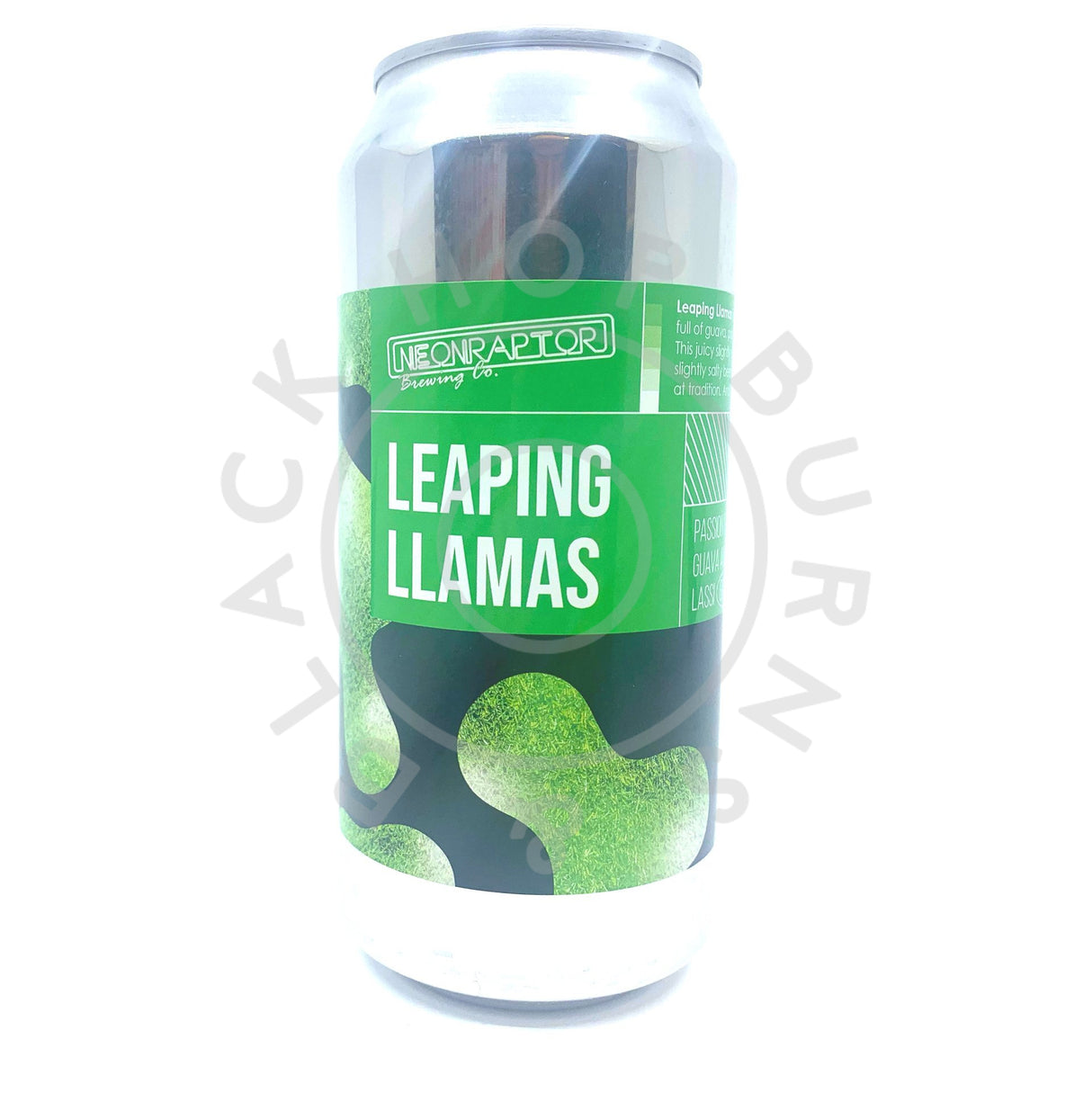 Neon Raptor Leaping Llamas Lassi Gose 5.2% (440ml can)-Hop Burns & Black