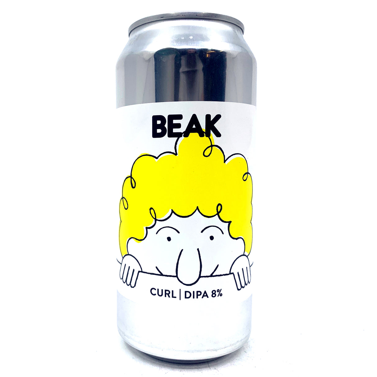 Beak Brewery Curl Double IPA 8% (440ml can)-Hop Burns & Black