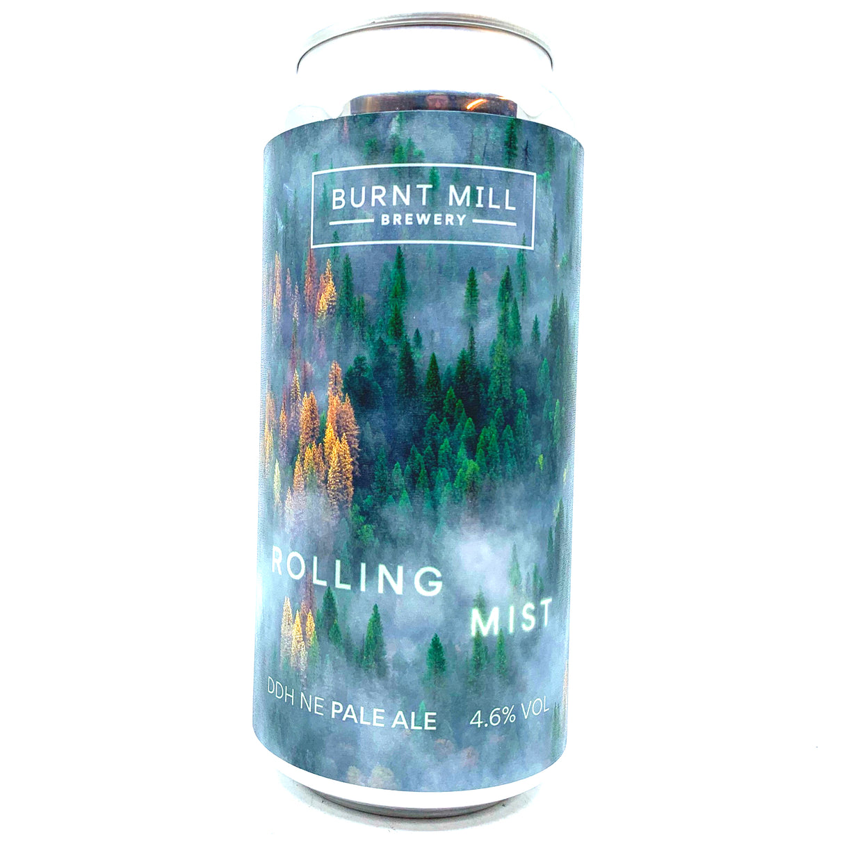 Burnt Mill Rolling Mist New England Pale Ale 4.6% (440ml can)-Hop Burns & Black