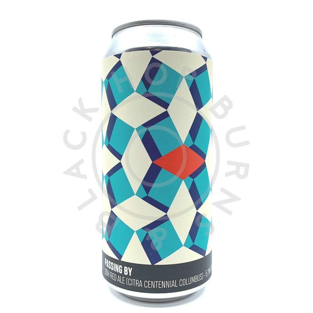 Howling Hops Passing By DDH Red Ale 5.7% (440ml can)-Hop Burns & Black