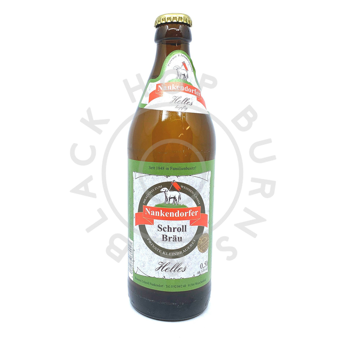Schroll Nankendorfer Hell 5.2% (500ml)-Hop Burns & Black
