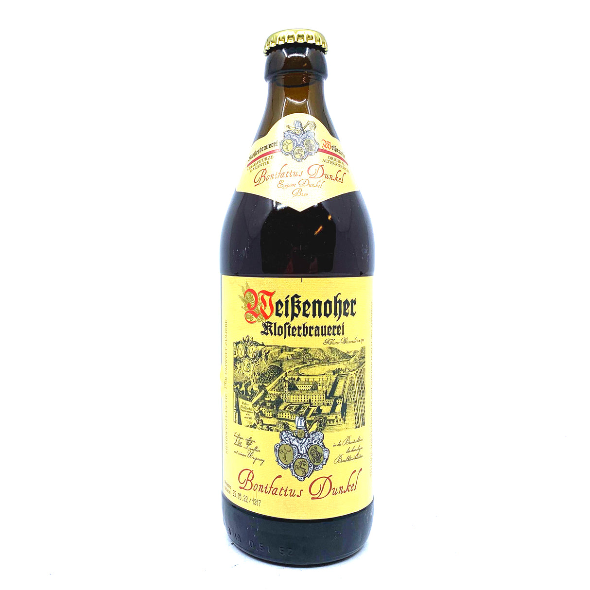 Klosterbrauerei Weissenohe Bonifatus Dunkel 5.1% (500ml)-Hop Burns & Black