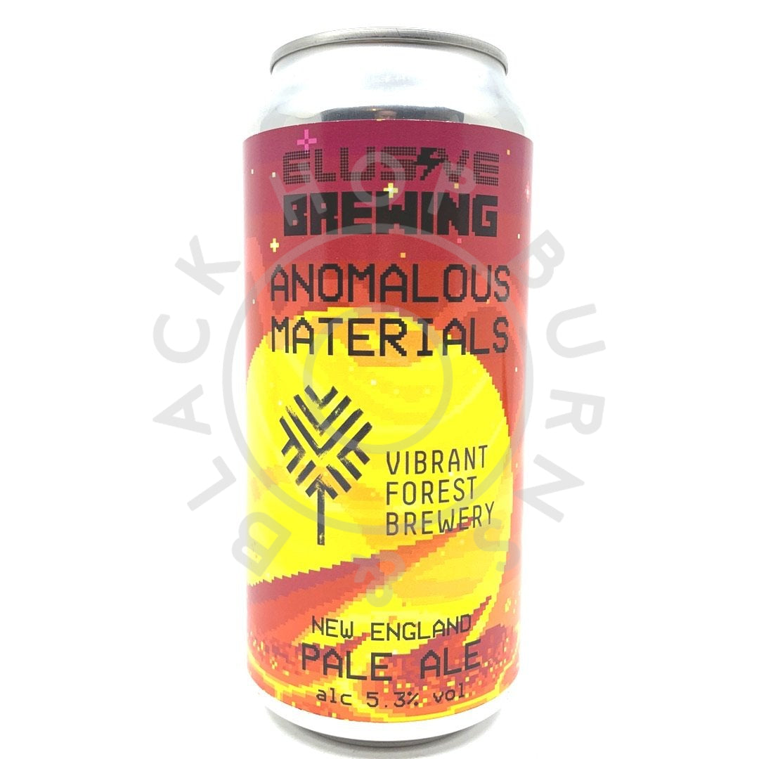 Elusive Brewing x Vibrant Forest Anomalous Materials Hazy Pale Ale 5.3% (440ml can)-Hop Burns & Black