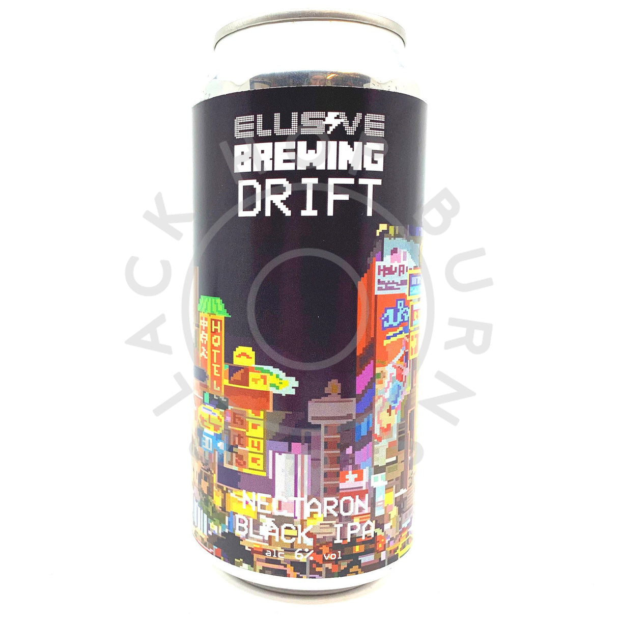 Elusive Brewing Drift Nectaron Black IPA 6% (440ml can)-Hop Burns & Black