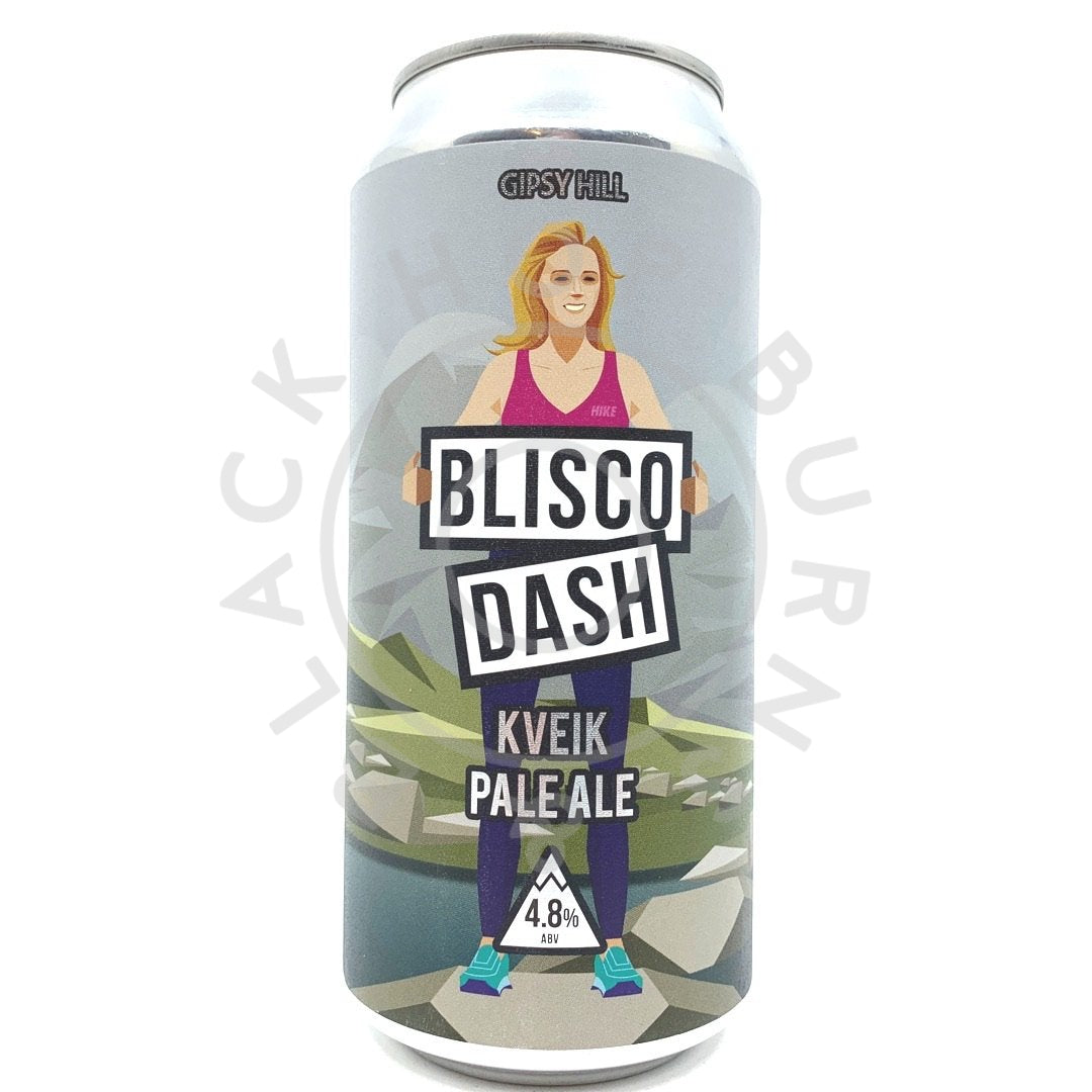 Gipsy Hill Blisco Dash Kveik Pale Ale 4.8% (440ml can)-Hop Burns & Black