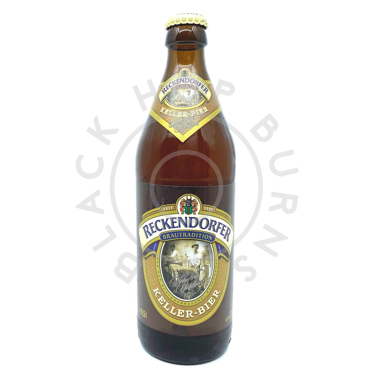 Schlossbrauerei Reckendorf Keller-Bier 5% (500ml)-Hop Burns & Black