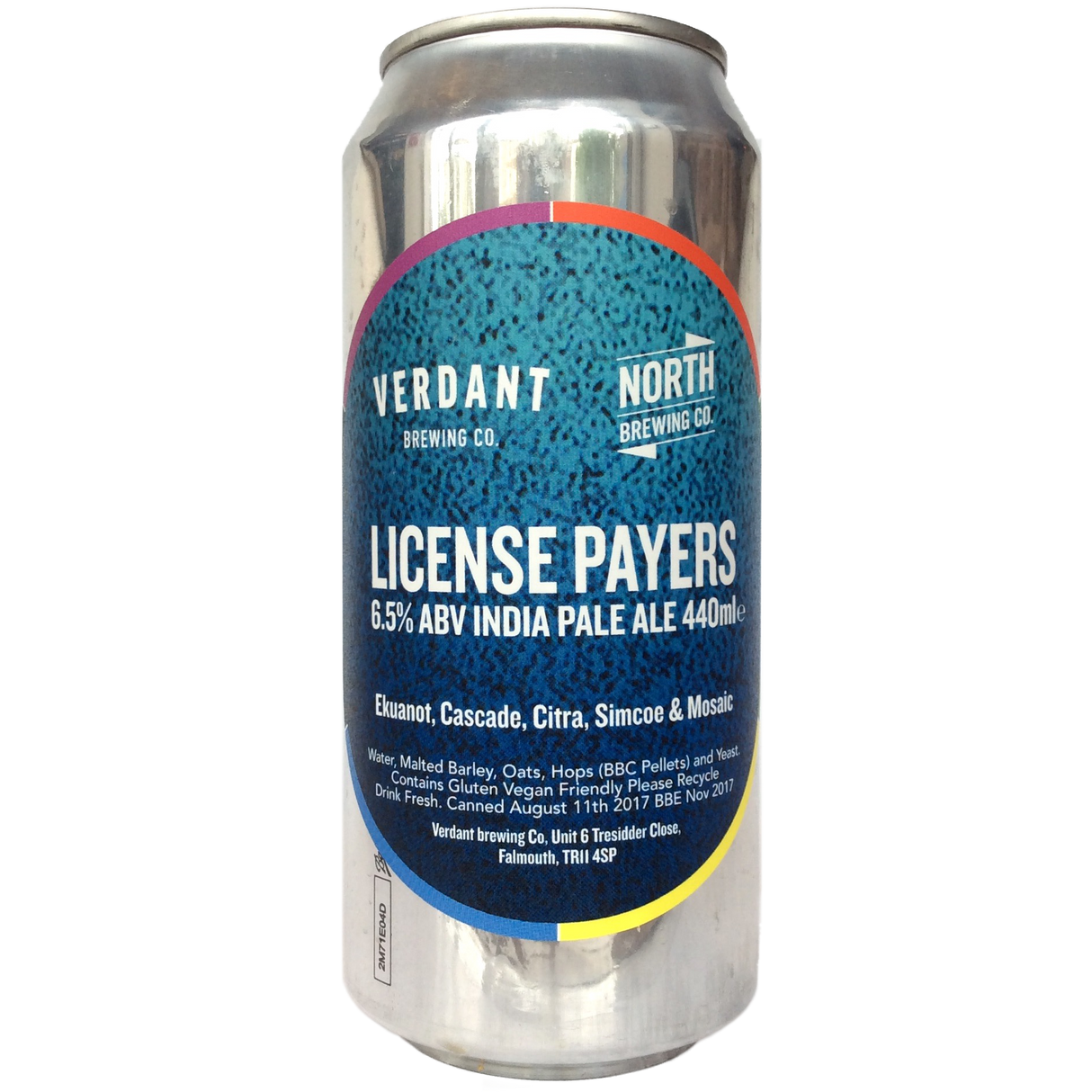 Verdant x North Brewing Co. License Payers IPA 6.5% (440ml can)-Hop Burns & Black