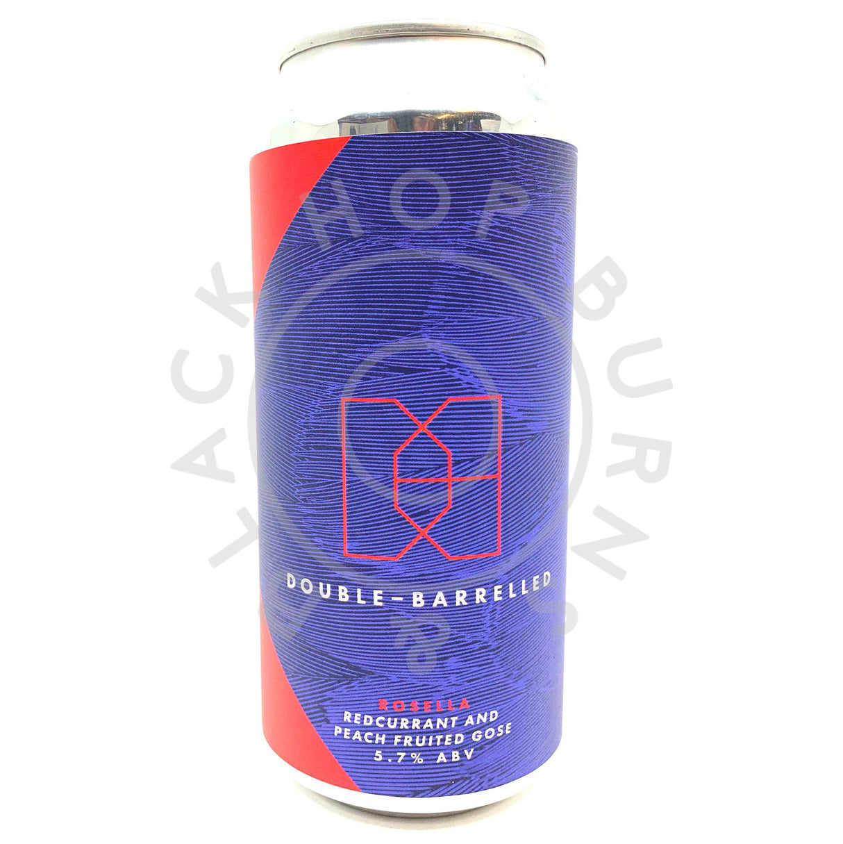 Double Barrelled Rosella Redcurrant and Peach Gose 5.5% (440ml can)-Hop Burns & Black