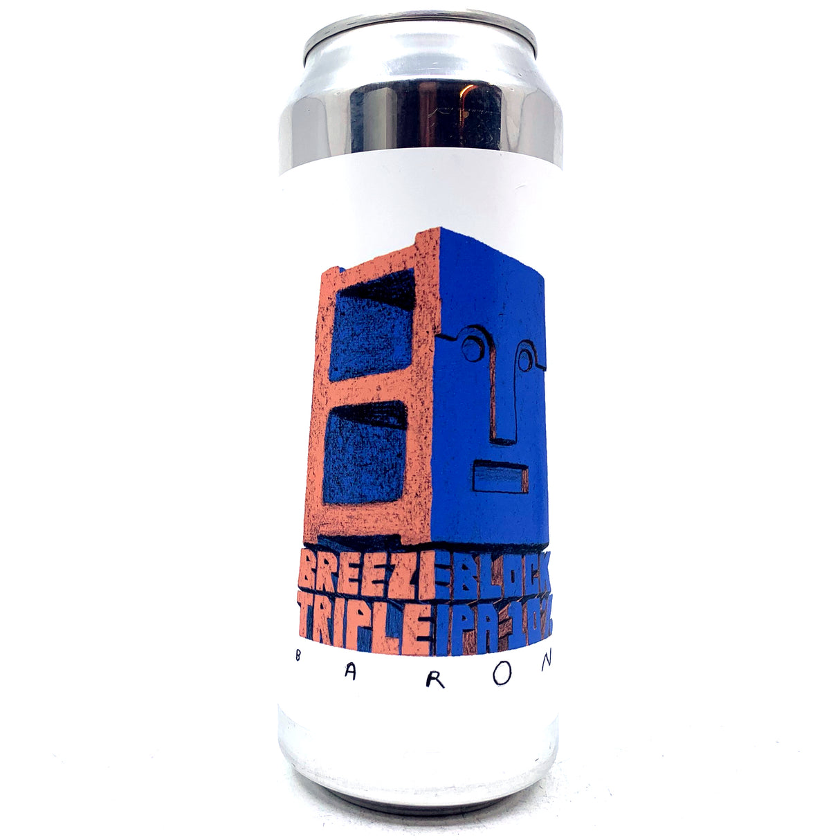 Baron Brewing Breeze Block Triple IPA 10% (500ml can)-Hop Burns & Black