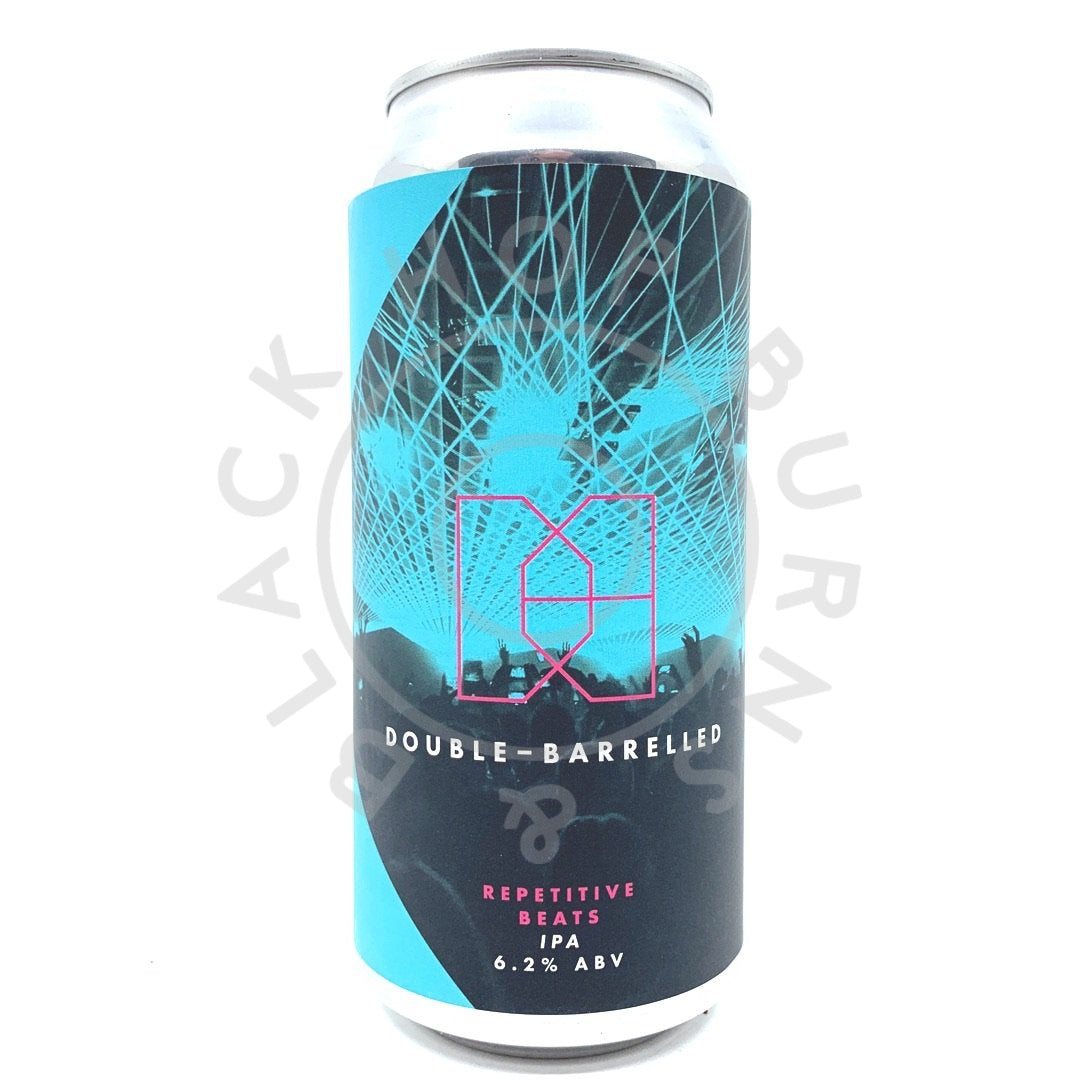 Double Barrelled Repetitive Beats IPA 6.2% (440ml can)-Hop Burns & Black
