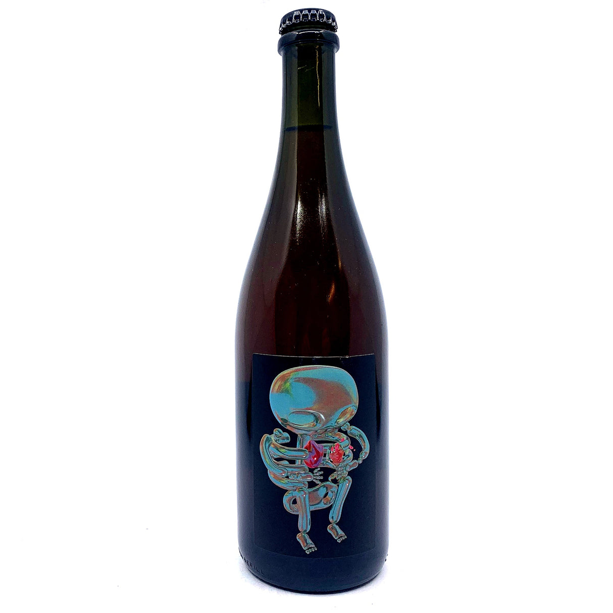 Fin Wines Area 51 Pet Nat 2021 11.5% (750ml)-Hop Burns & Black