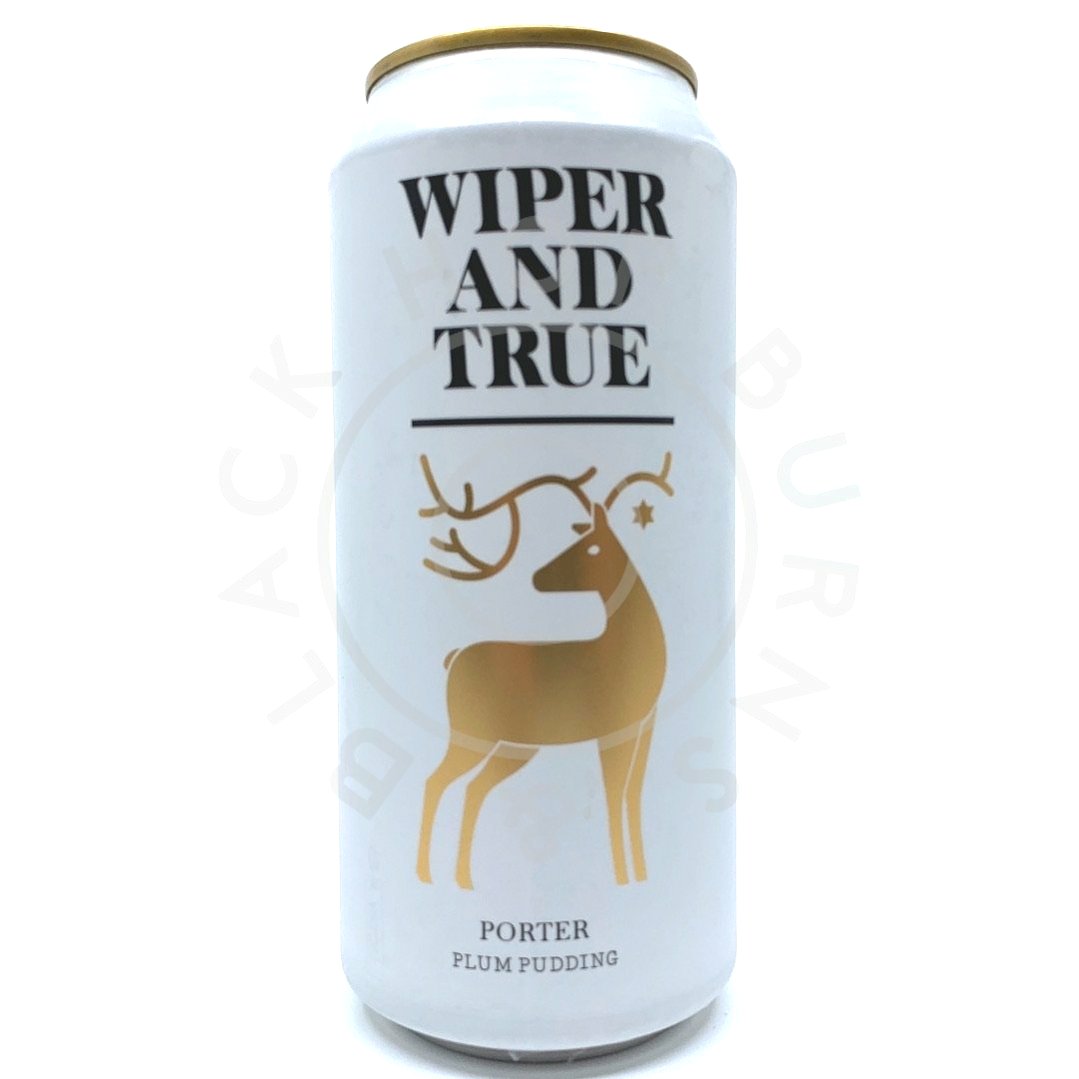 Wiper & True Plum Pudding Porter 6.6% (440ml can)-Hop Burns & Black