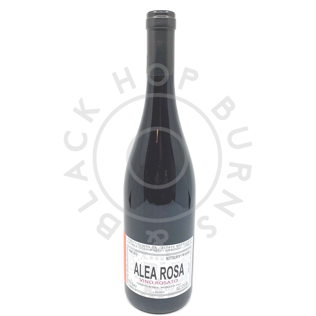 Andrea Occhipinti Alea Rosa Rosato 2019 12% (750ml)-Hop Burns & Black