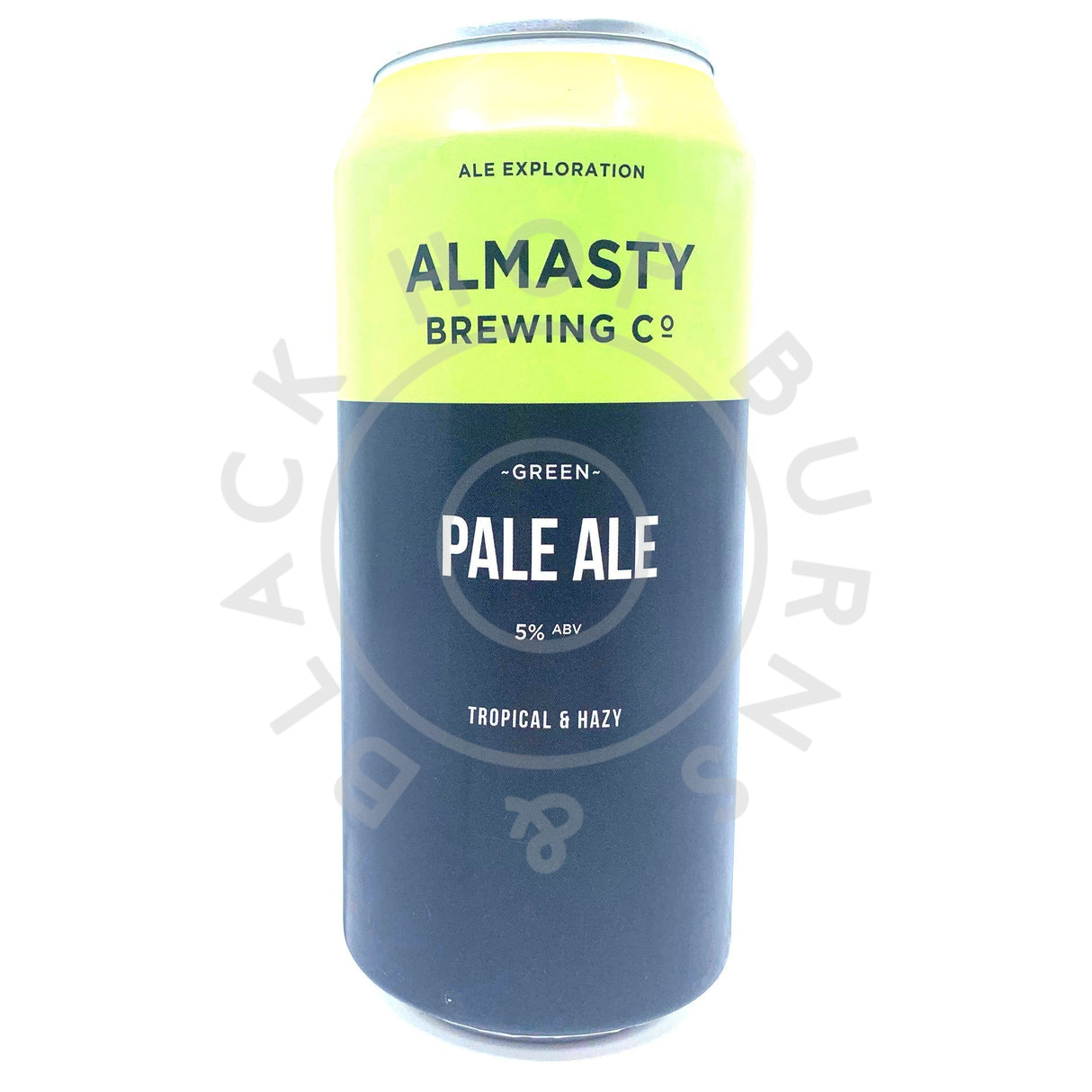 Almasty Green Pale Ale 5% (440ml can)-Hop Burns & Black