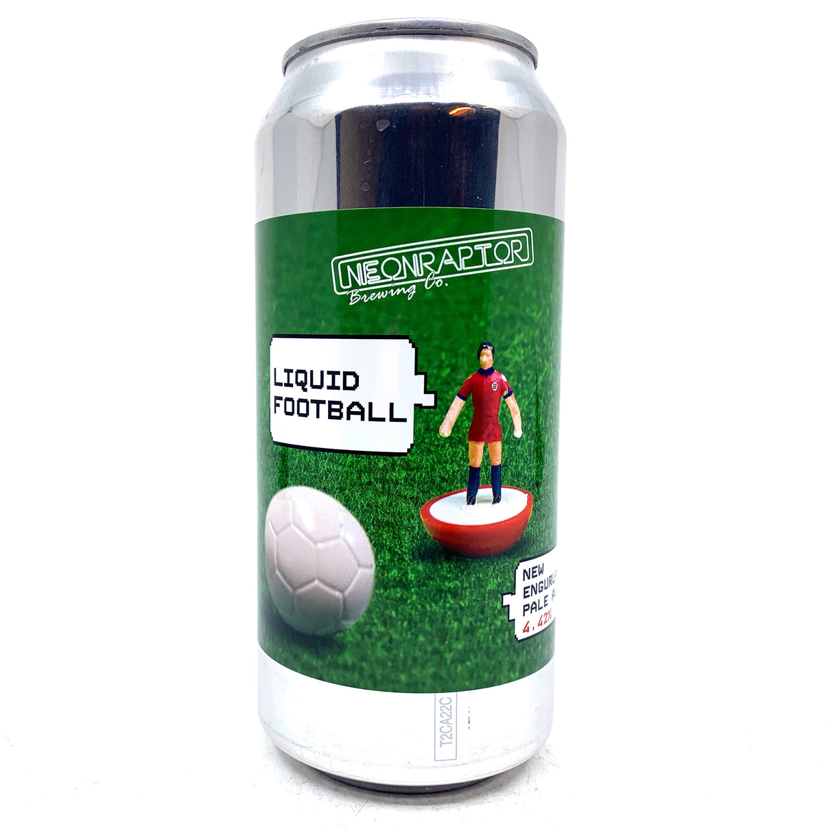 Neon Raptor Liquid Football Pale Ale 4.42% (440ml can)-Hop Burns & Black