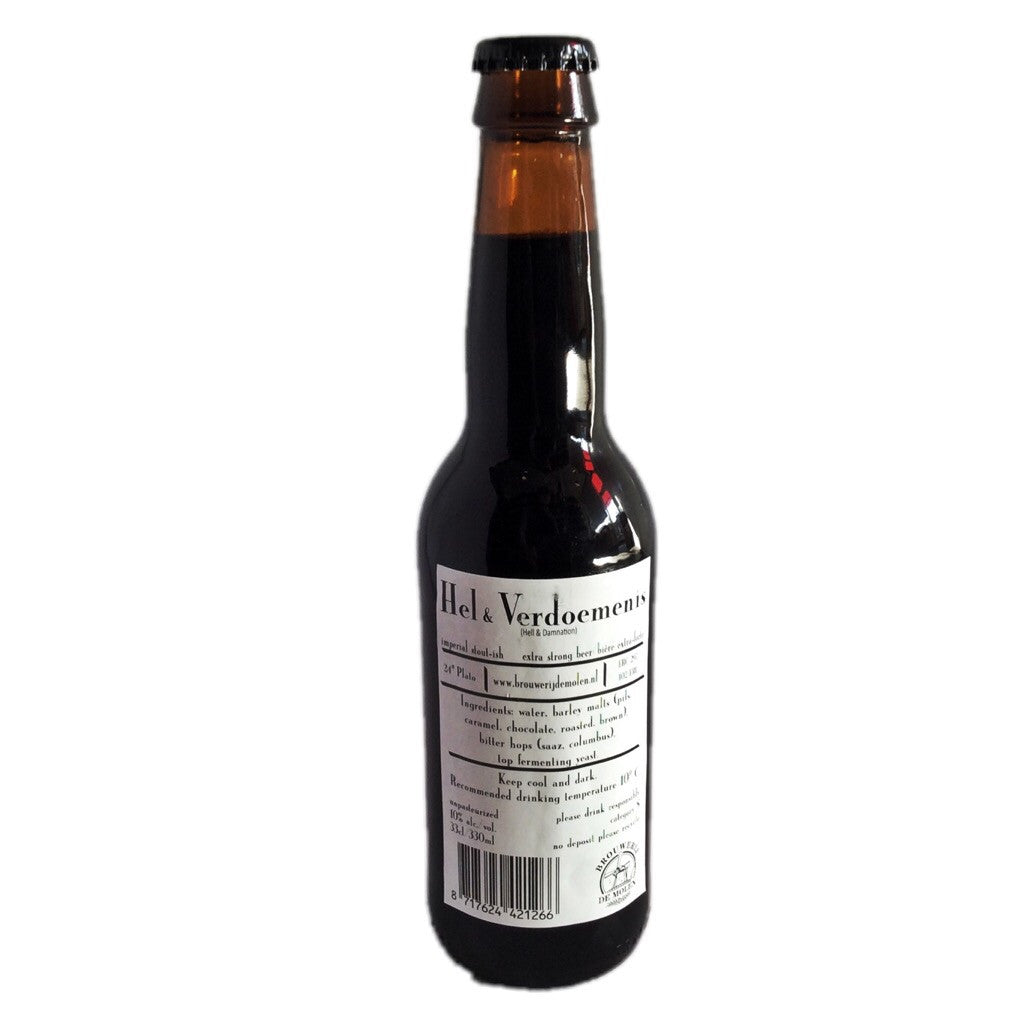 De Molen Hel et Verdoemenis Imperial Stout 10% (330ml)-Hop Burns & Black