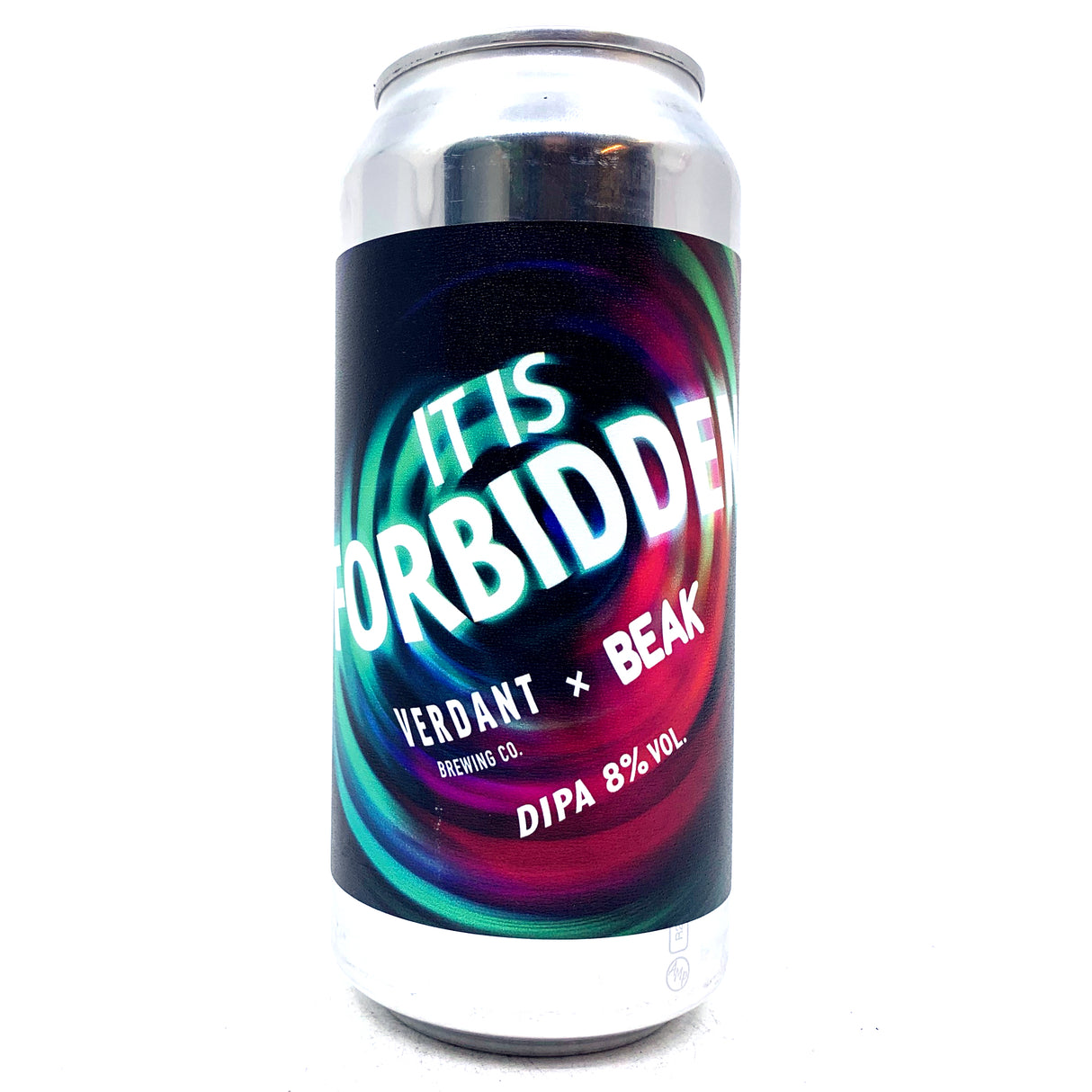 Verdant x Beak It Is Forbidden Double IPA 8% (440ml can)-Hop Burns & Black