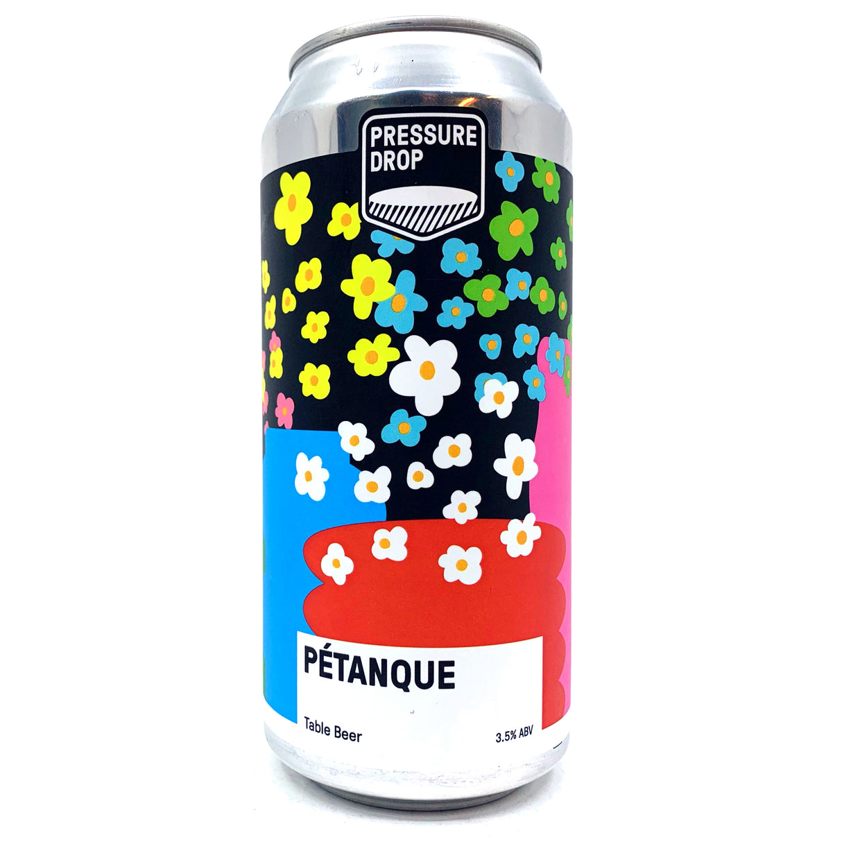 Pressure Drop Petanque Table Beer 3.5% (440ml can)-Hop Burns & Black