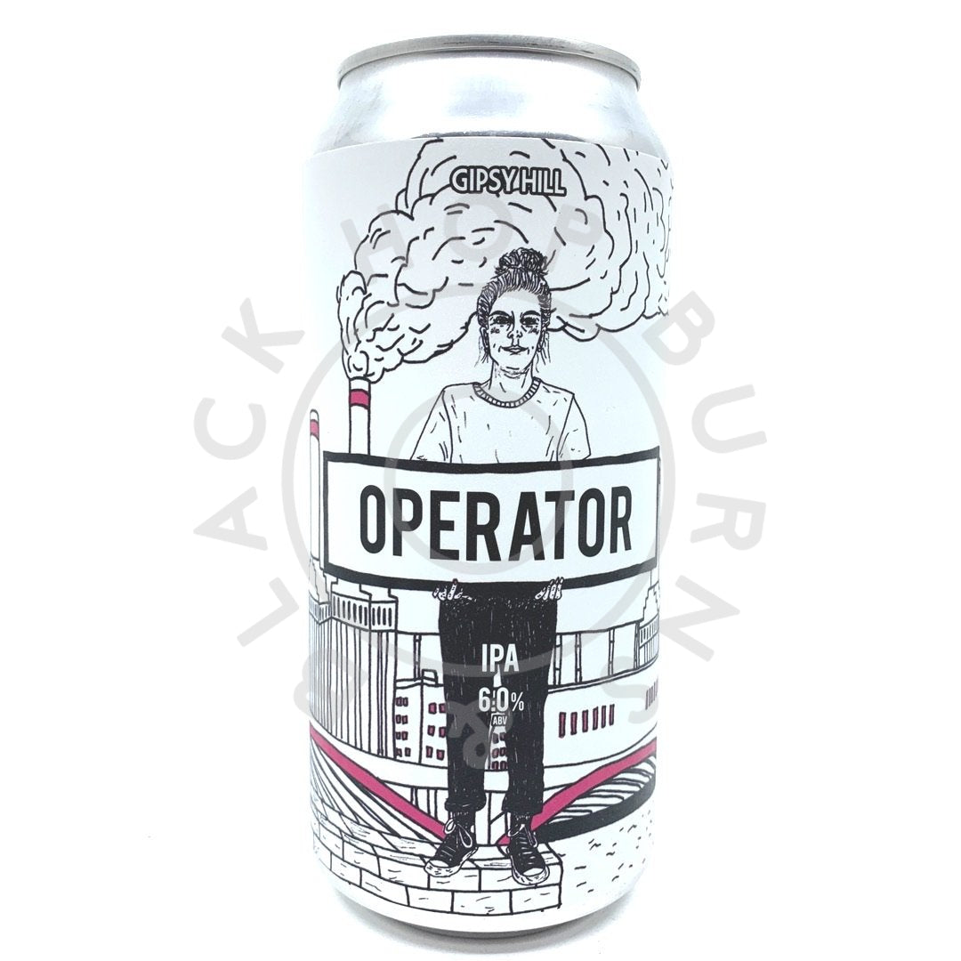 Gipsy Hill Operator IPA 6% (440ml can)-Hop Burns & Black